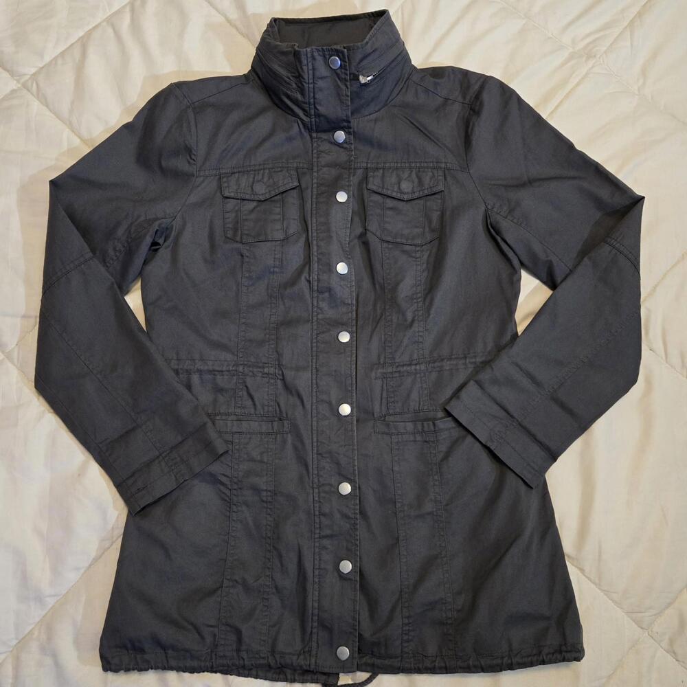 Military Style Anorak Cotton Utility Jacket Campcore Button Up & Zip Up
